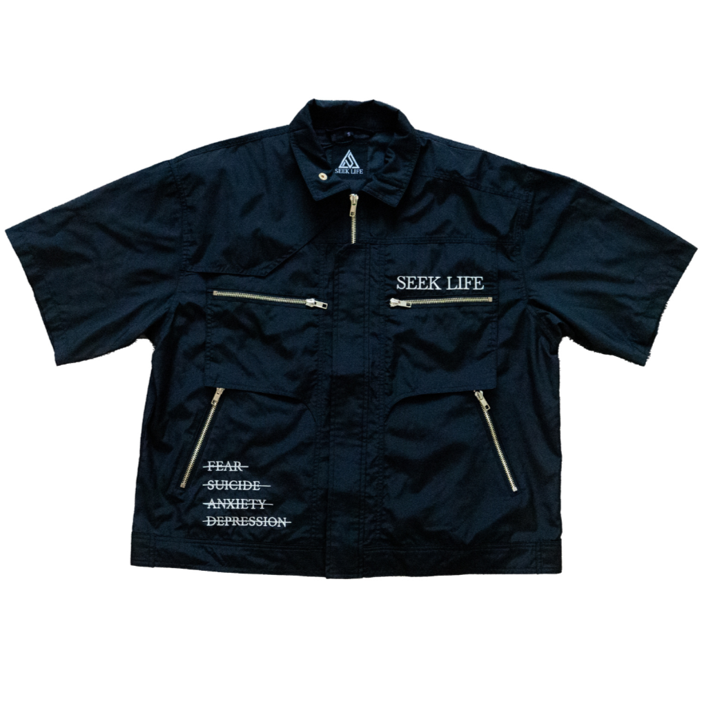 Seek Life Cargo Jacket Black