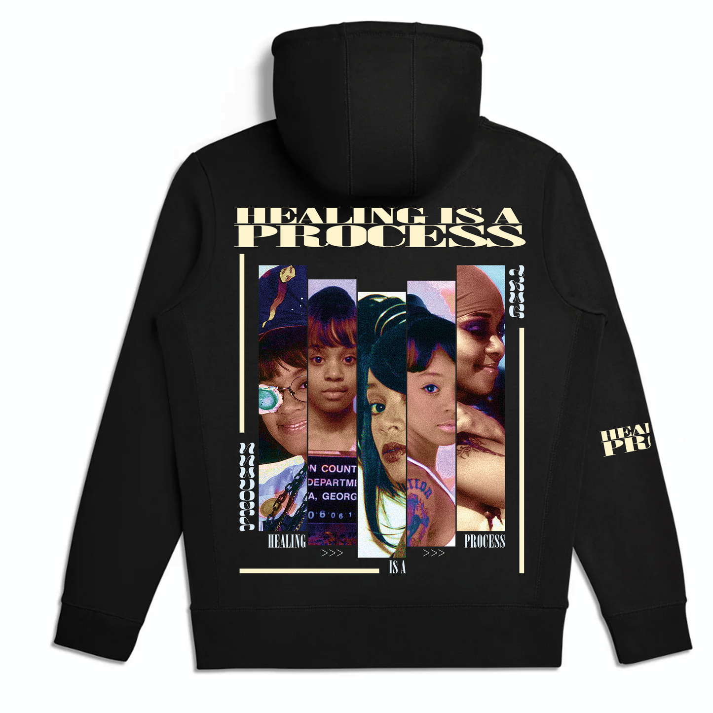 Healing Is A Process LeftEye Black Hoodie