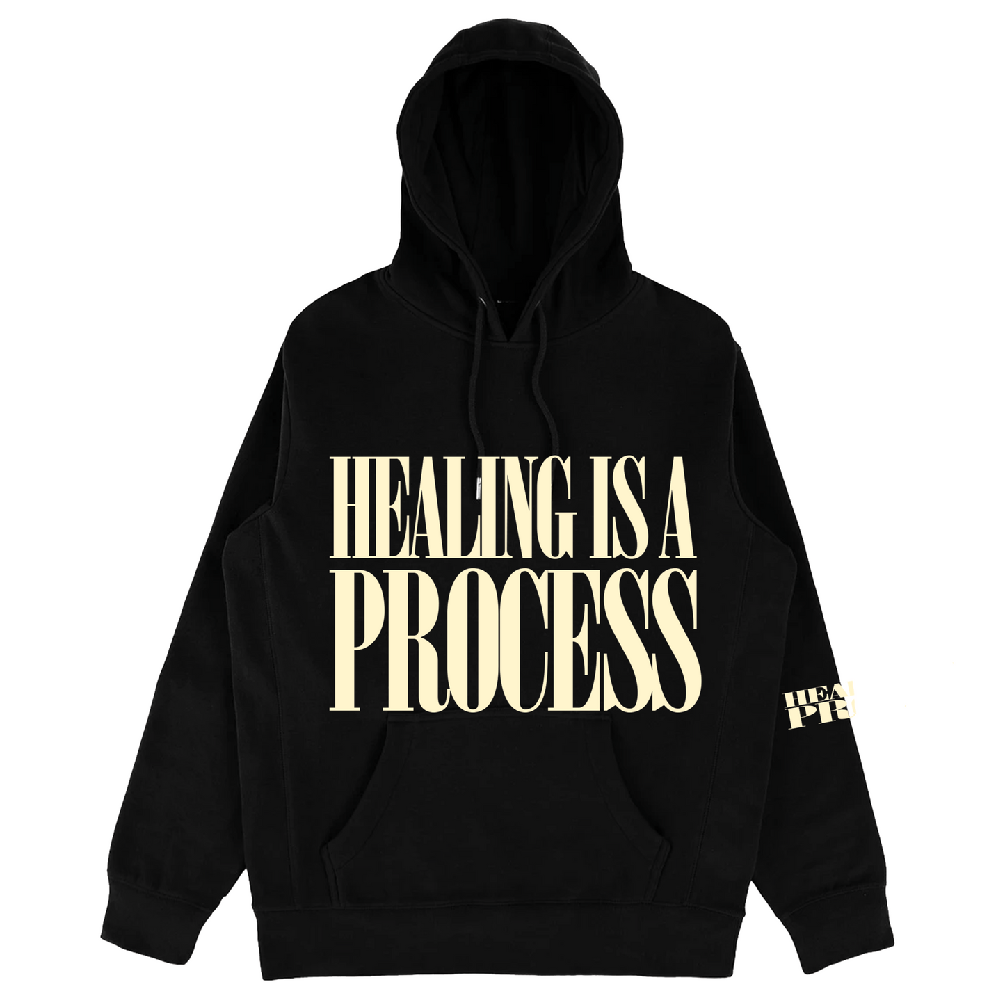 Healing Is A Process LeftEye Black Hoodie