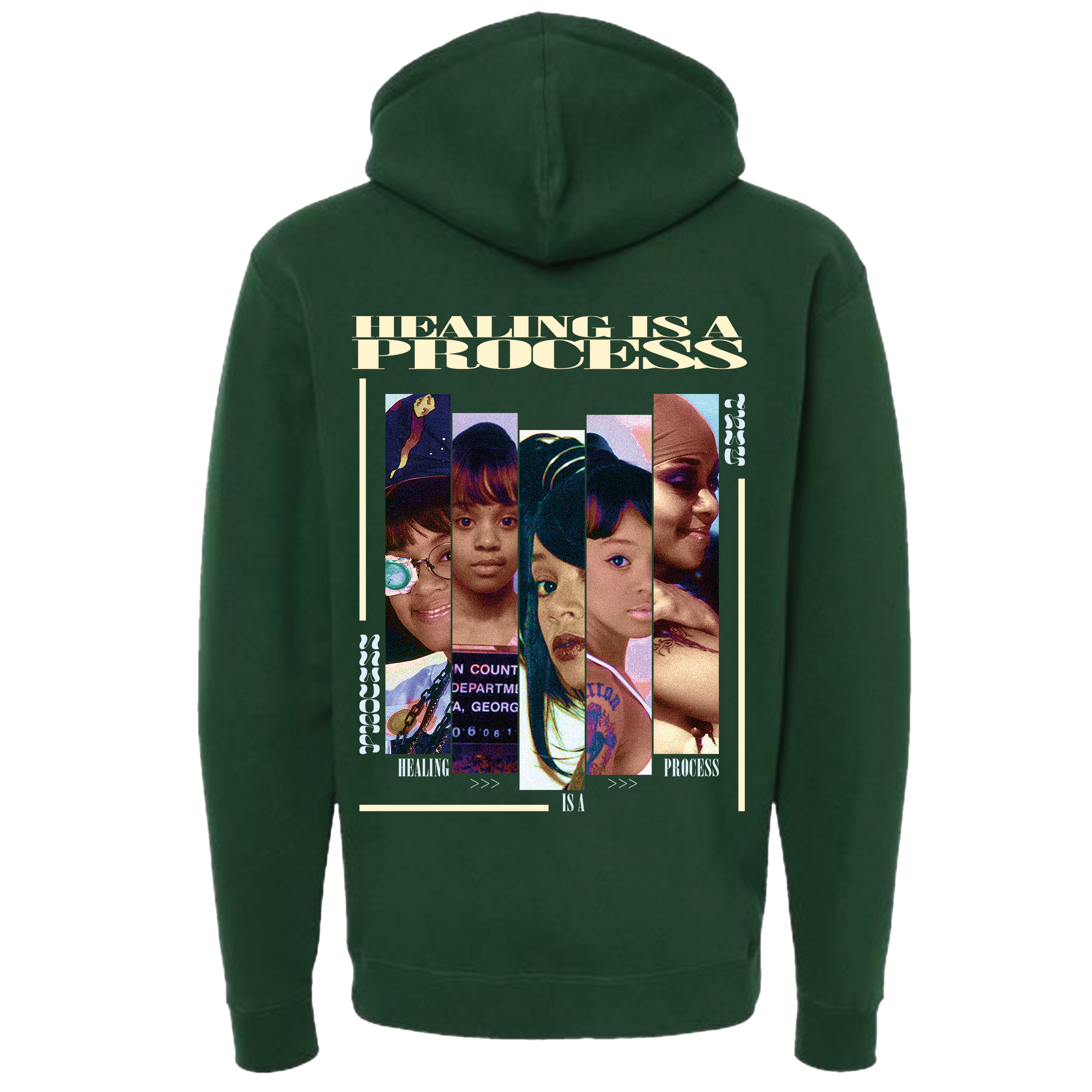 Healing Is A Process LeftEye Green Hoodie