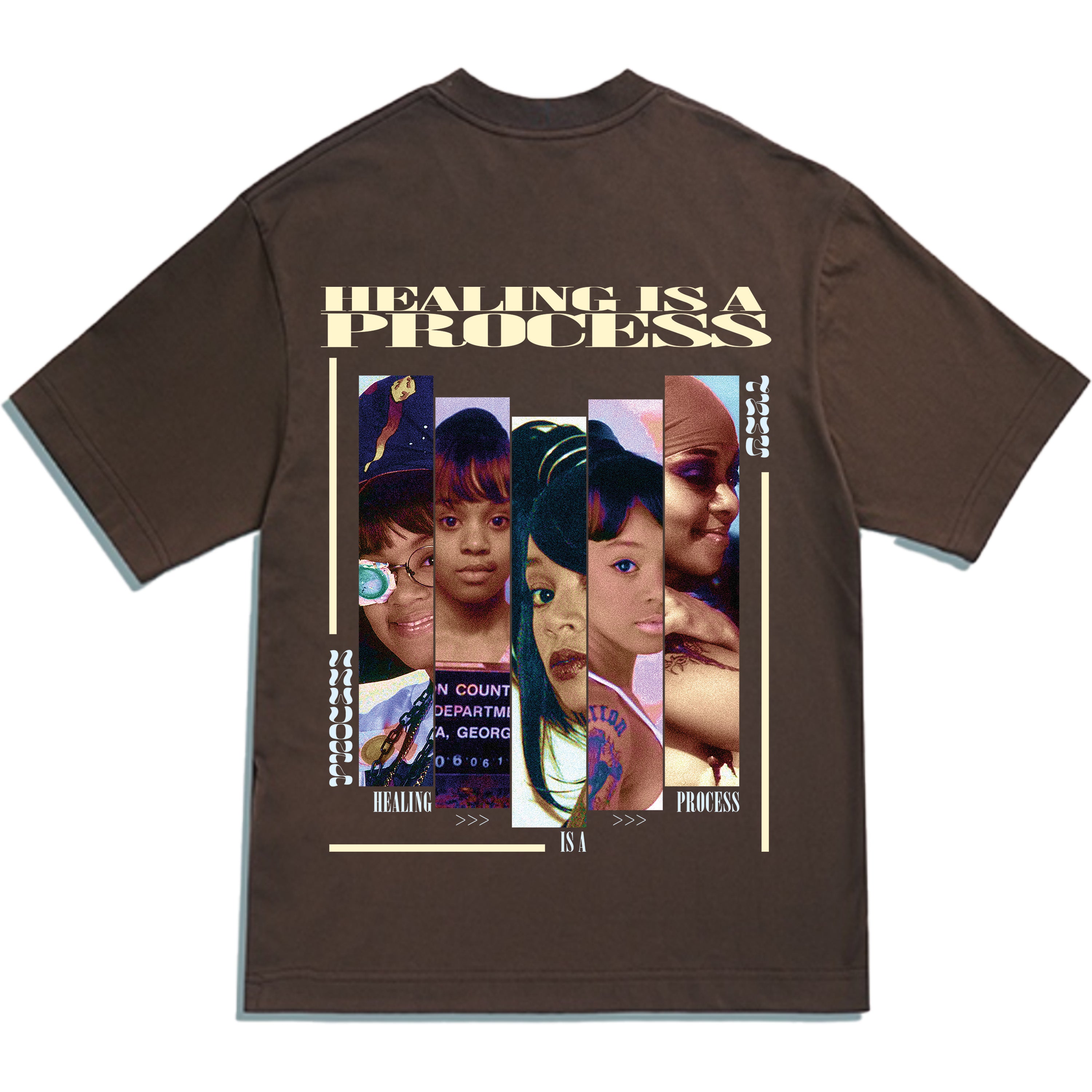 Healing Is A Process: Left Eye Chocolate Tee