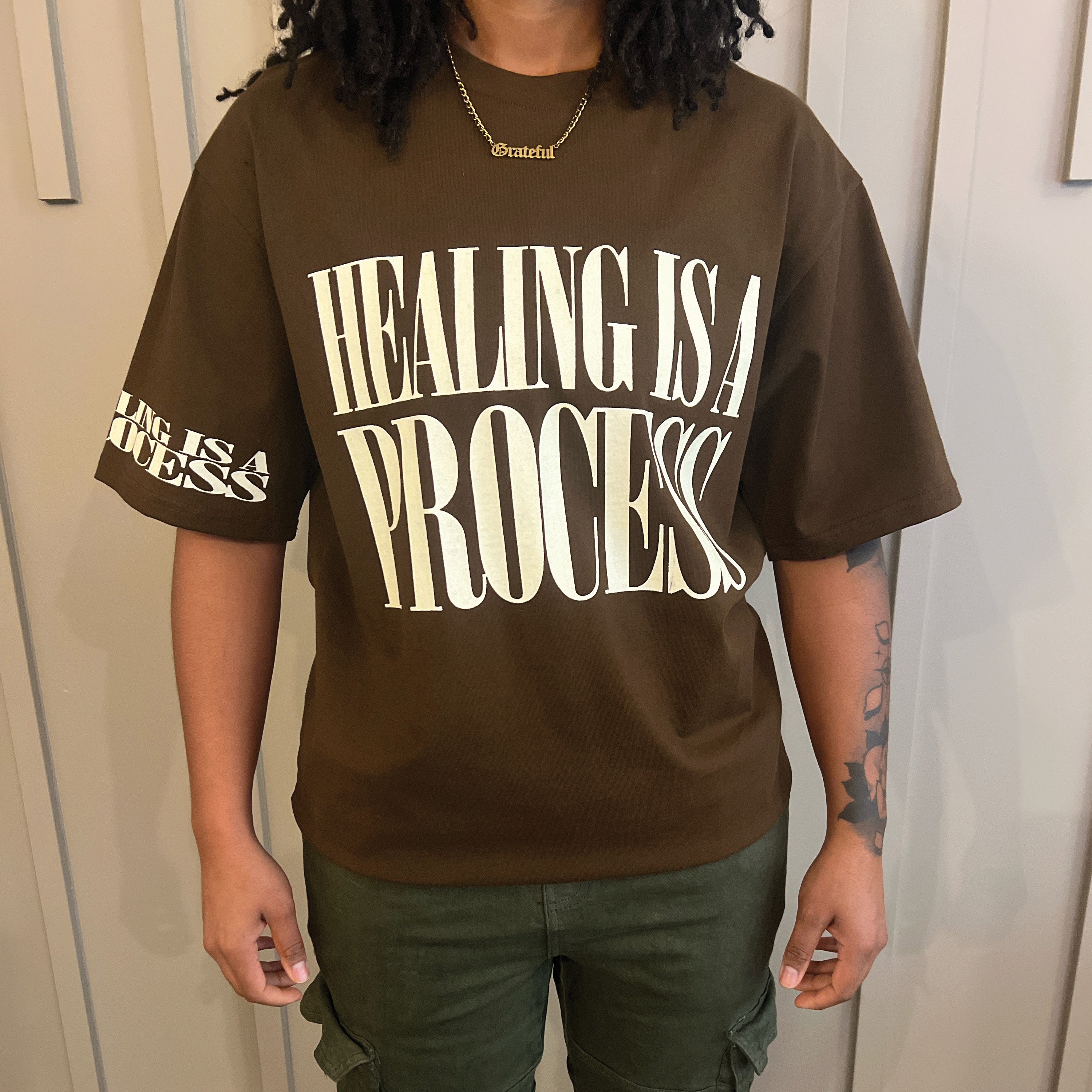 Healing Is A Process: Left Eye Chocolate Tee