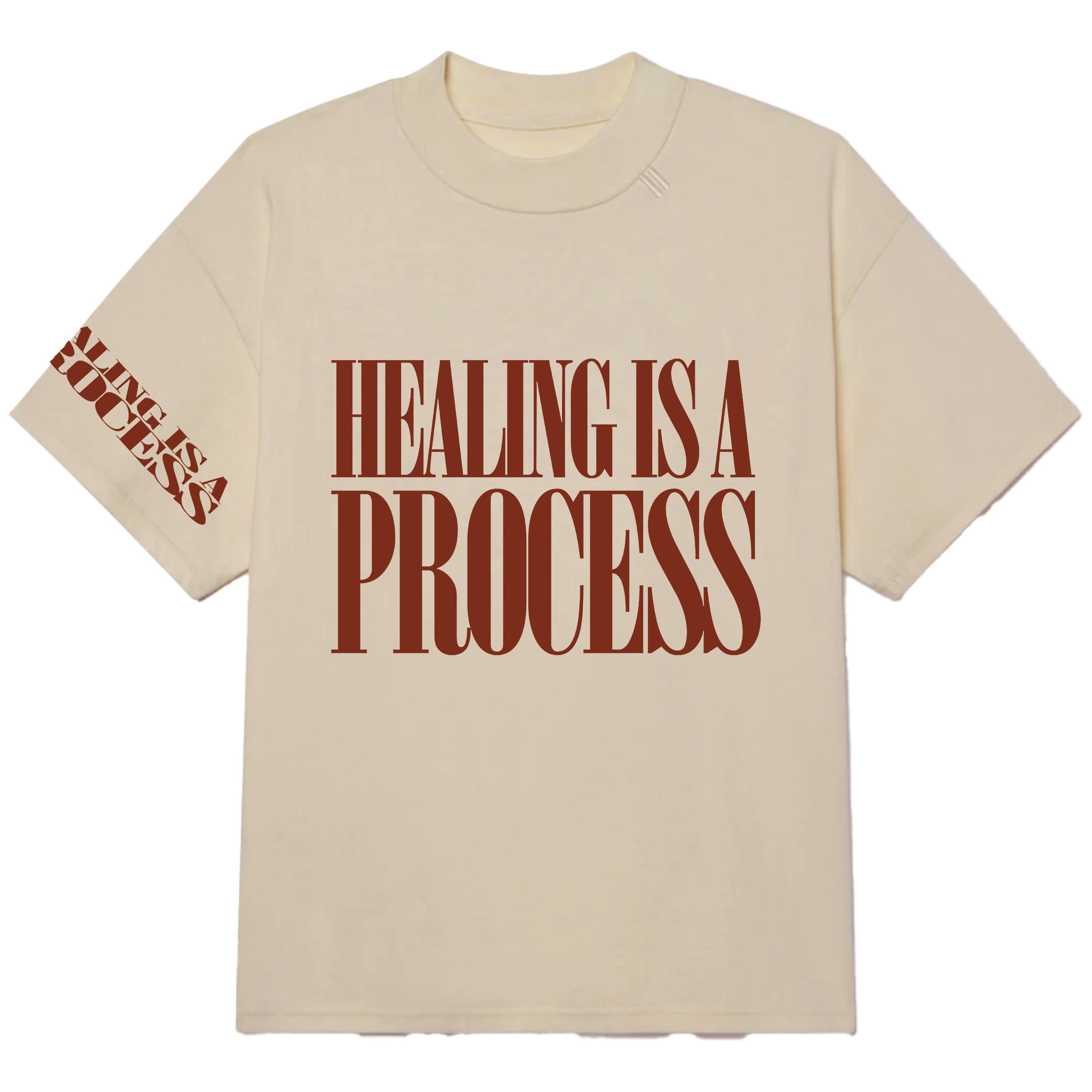 Healing Is A Process: Left Eye Cream Tee